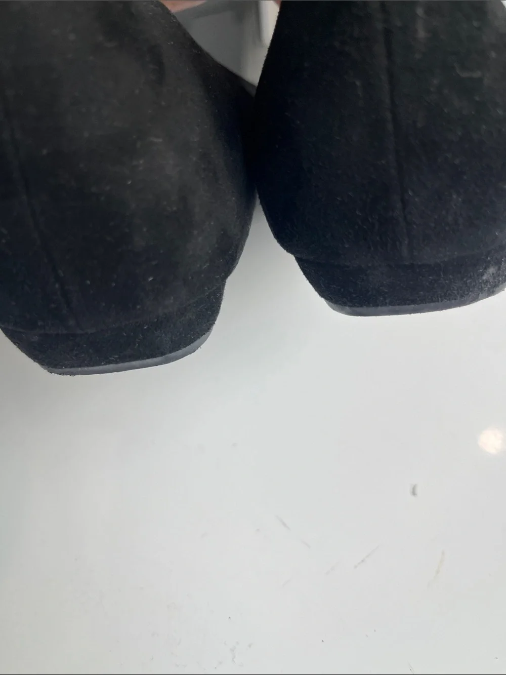 Prada Black Suede Pointed-Toe Mary Jane Flats - Picture 5 of 11